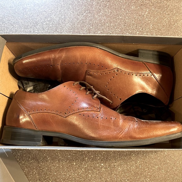 Stacy Adams ‘Attwell’ Shoe in Cognac - Picture 5 of 7